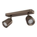 Eglo Decke Spot Camaldoli Stahl Kupfer | Geeignet für 2x GU10