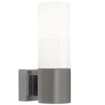 Nordlux Tangens Applique Murale Verre et Métal Gris | IP44 - Convient pour E14