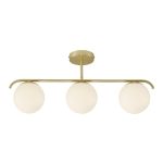 Nordlux Grant  Suspension Luminaire Verre Laiton | Convient pour 3x E14