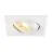 SLV New Tria 68 Spot Aluminium Blanc Carré | Diamètre 68mm - Convient pour 1x GU10 